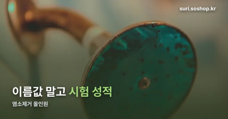 염소제거 올인원 정리 썸네일