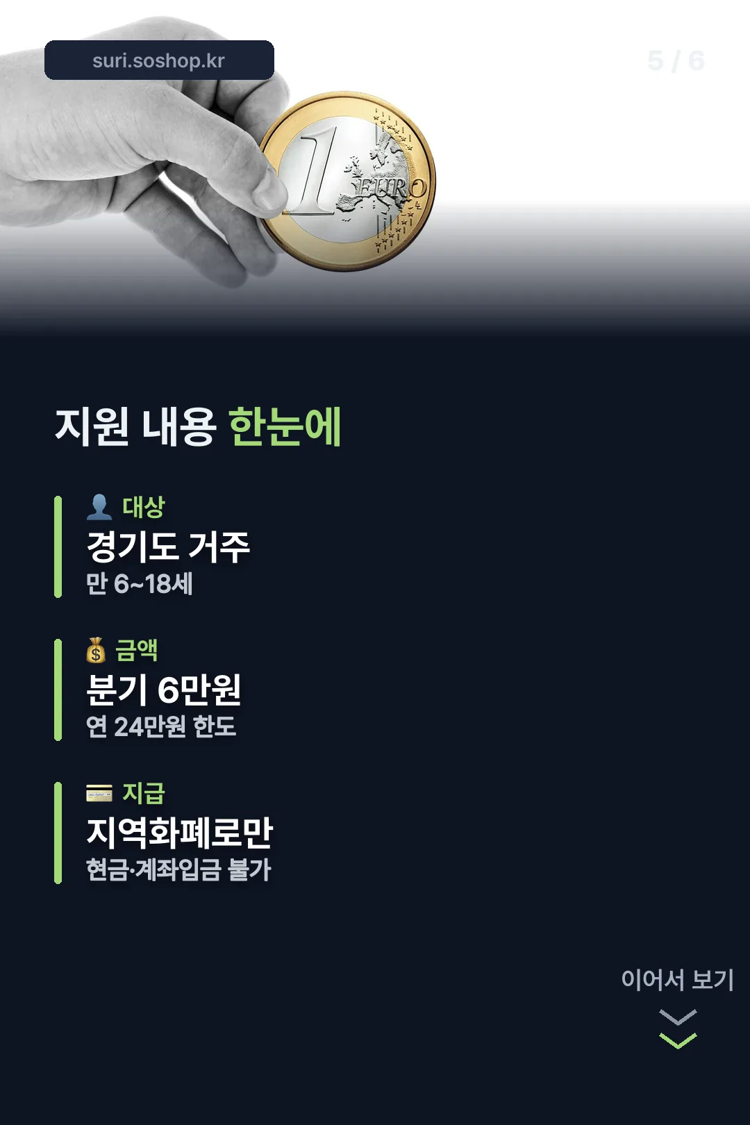 지원 금액 한눈에