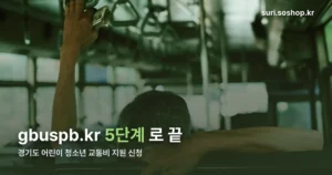 경기도 어린이 청소년 교통비 지원 신청 절차 — 회원가입부터 자동 환급까지