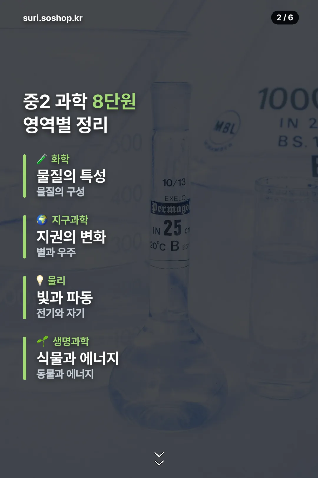 8개 단원 영역별 정리표