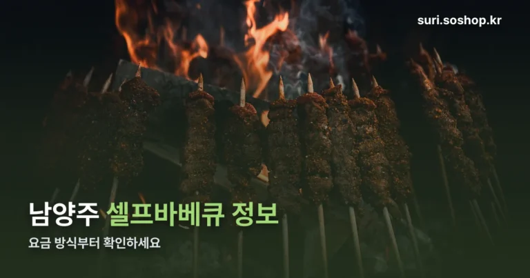 남양주 셀프바베큐 정리 썸네일